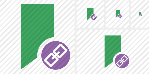 Bookmark Green Link Icon Bookmark Green Link Icon