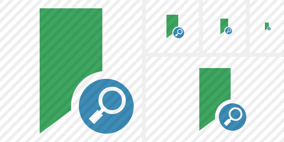 Bookmark Green Search Icon Bookmark Green Search Icon