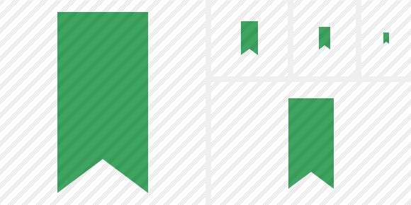 Bookmark Green Icon Bookmark Green Icon