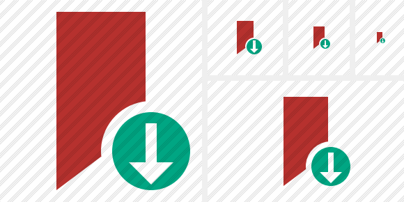 Icona Bookmark Red Download Icona Bookmark Red Download