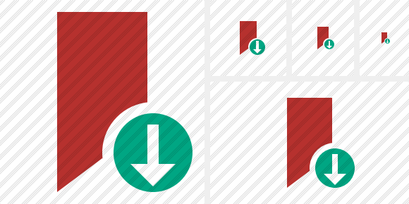 Иконка Закладка красная Скачать