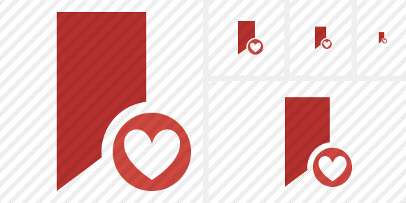 Icona Bookmark Red Preferiti Icona Bookmark Red Preferiti
