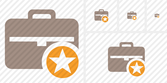 Briefcase Star Icon