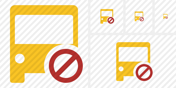 Bus 2 Block Icon Bus 2 Block Icon