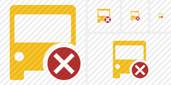Bus 2 Cancel Icon Bus 2 Cancel Icon