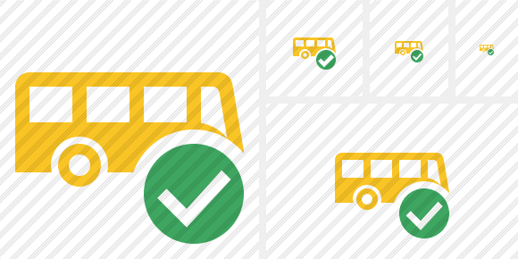 Bus Ok Icon