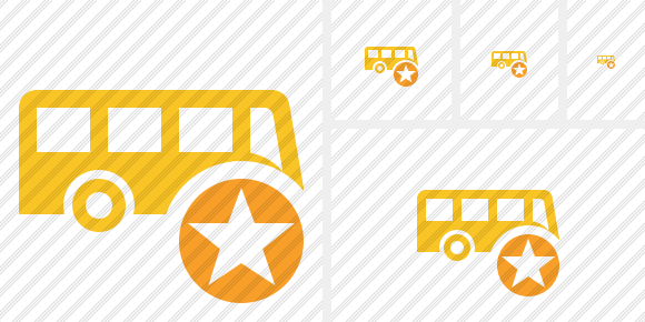 Bus Star Symbol Bus Star Symbol