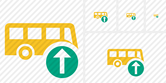 Bus Upload Symbol Bus Upload Symbol