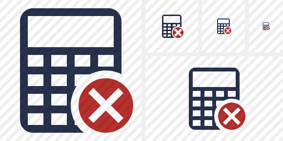 Calculator Cancel Icon Calculator Cancel Icon
