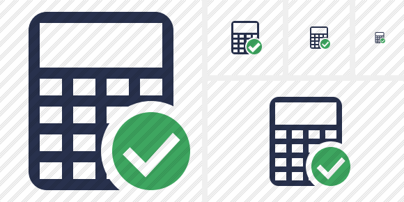 Calculator Ok Icon Calculator Ok Icon
