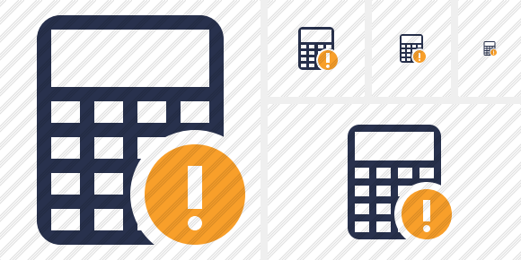 Calculator Warning Icon Calculator Warning Icon