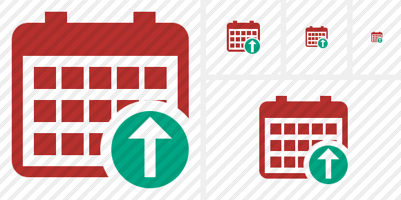 Calendar Upload Symbol