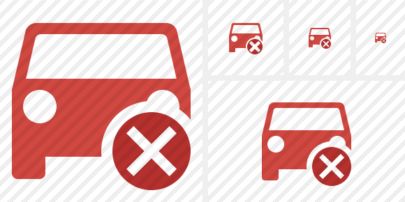 Car 2 Cancel Icon Car 2 Cancel Icon