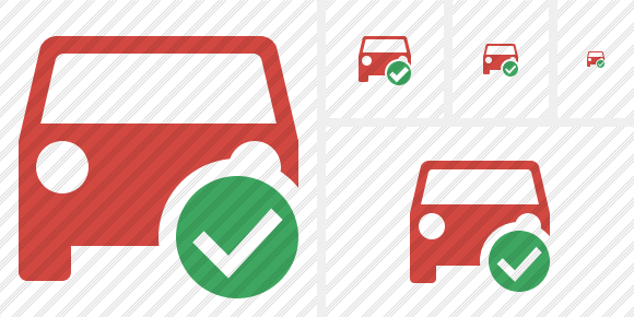 Car 2 Ok Icon Car 2 Ok Icon