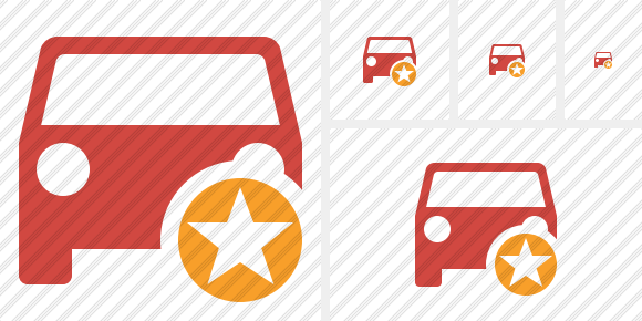 Car 2 Star Icon Car 2 Star Icon