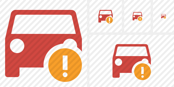 Car 2 Warning Icon Car 2 Warning Icon