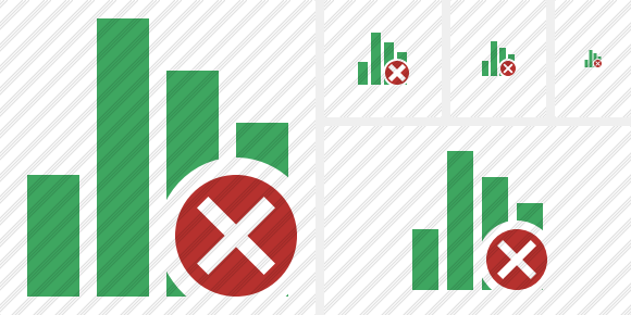 Chart Cancel Icon Chart Cancel Icon