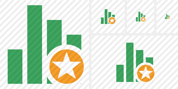 Chart Star Icon Chart Star Icon