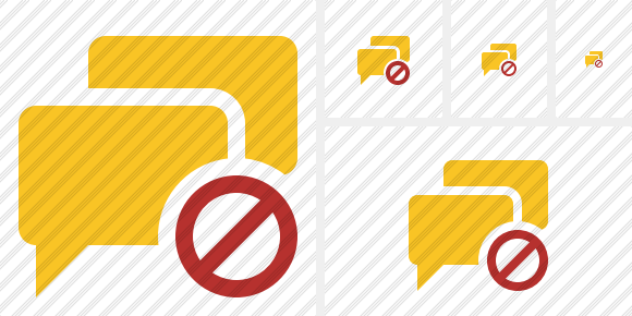 Chat Block Icon Chat Block Icon