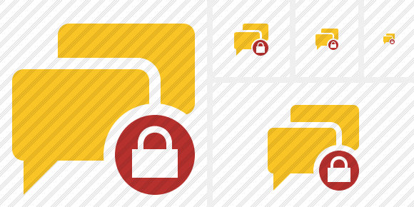 Chat Lock Icon Chat Lock Icon