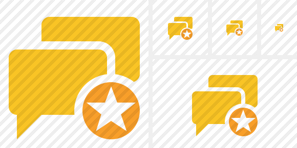 Chat Star Icon Chat Star Icon