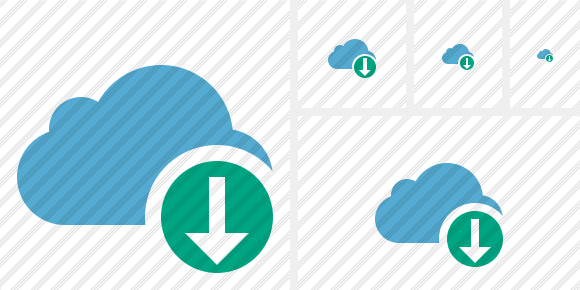 Cloud Blue Download Symbol