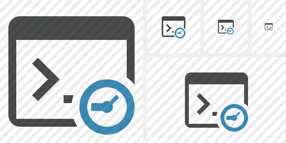 Command Prompt Clock Symbol