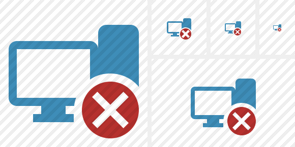 Computer Cancel Icon
