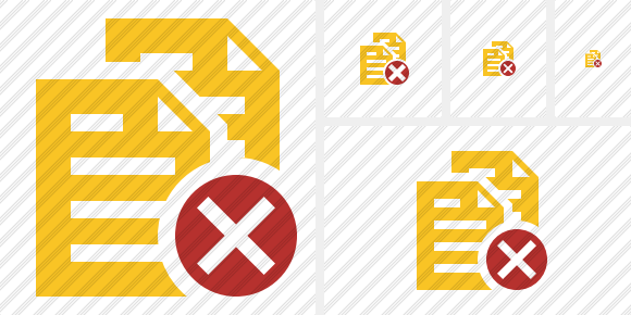 Copy 2 Cancel Symbol