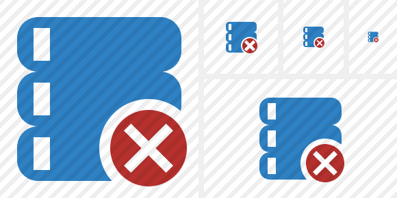Database Cancel Icon
