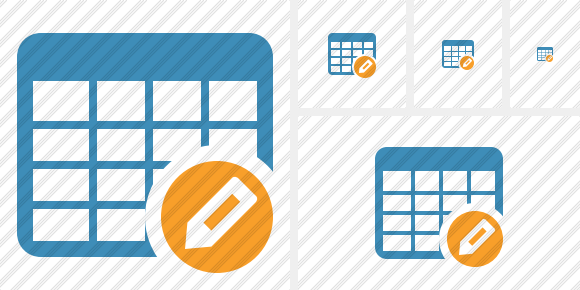 Database Table Edit Symbol