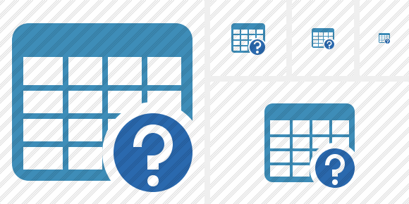 Database Table Help Symbol