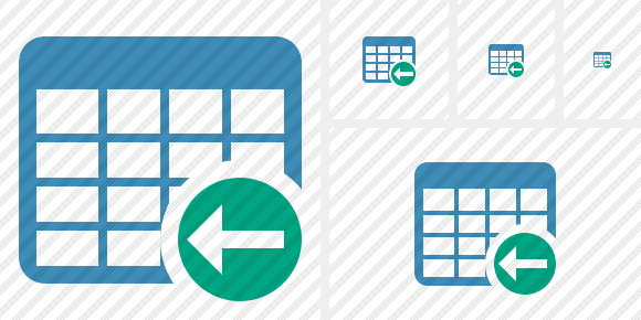 Database Table Previous Icon