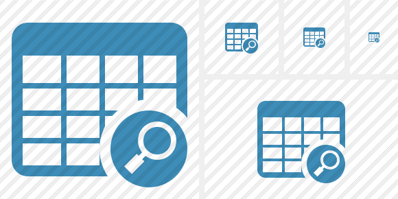 Database Table Search Symbol