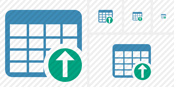 Database Table Upload Symbol