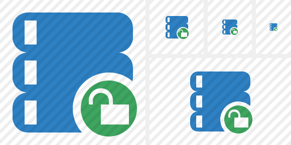 Icona Database Sblocco Icona Database Sblocco