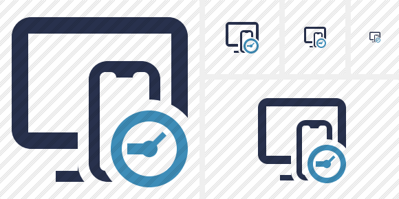 Devices Clock Icon Devices Clock Icon