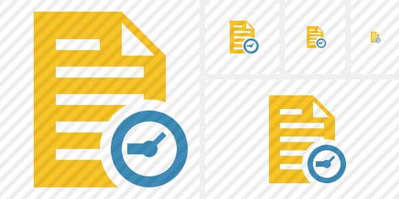 Document 2 Clock Icon Document 2 Clock Icon