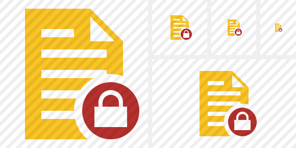 Document 2 Lock Icon Document 2 Lock Icon