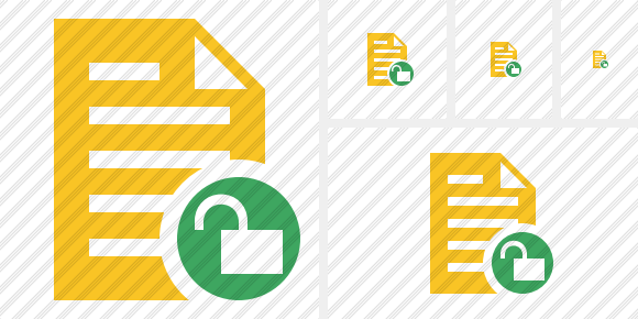 Document 2 Unlock Icon Document 2 Unlock Icon