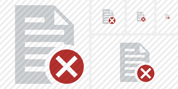 Document Cancel Symbol