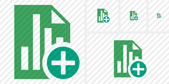 Icona Document Chart Aggiungi