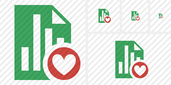 Document Chart Favorites Icon Document Chart Favorites Icon