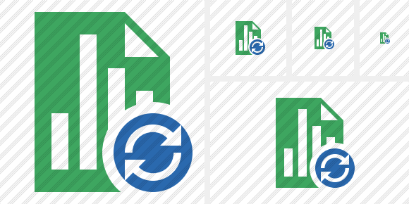 Document Chart Refresh Icon Document Chart Refresh Icon