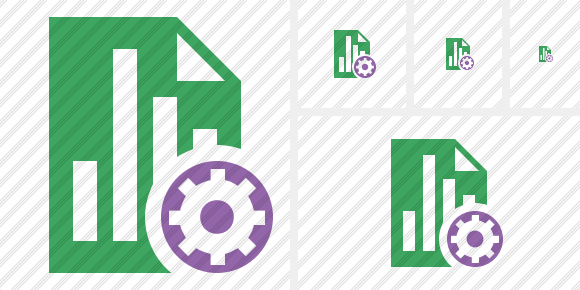 Document Chart Settings Icon Document Chart Settings Icon