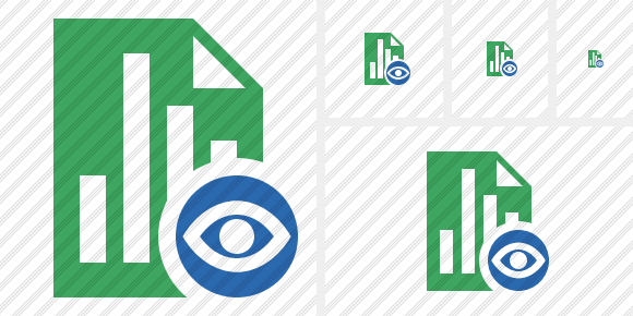Document Chart View Icon Document Chart View Icon
