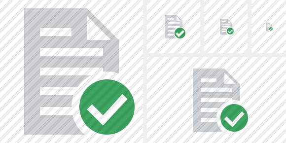 Document Ok Icon Document Ok Icon
