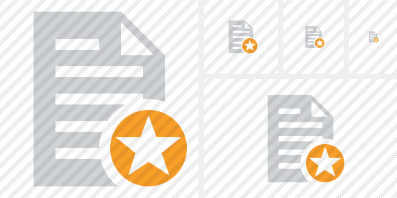 Document Star Icon Document Star Icon