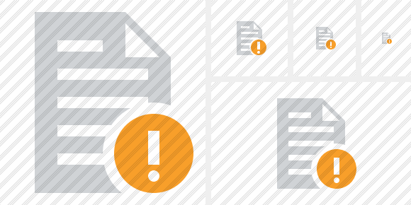 Document Warning Icon Document Warning Icon