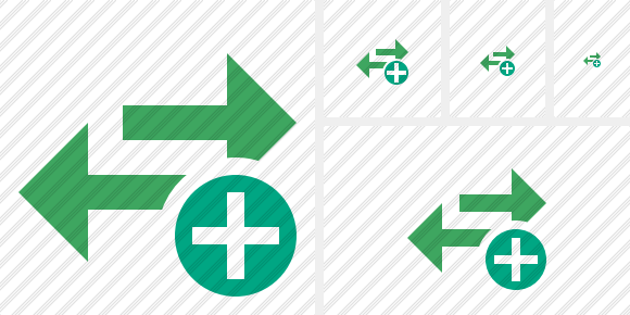 Exchange Horizontal Add Icon Exchange Horizontal Add Icon